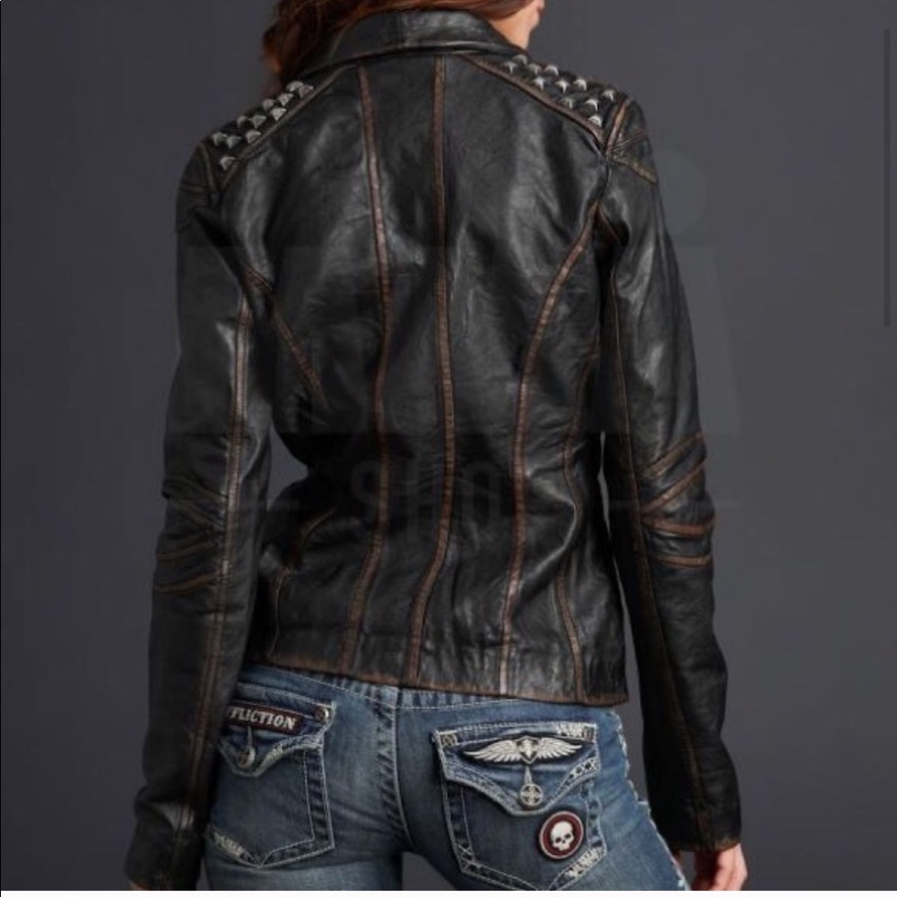 Affliction Billie leather jacket